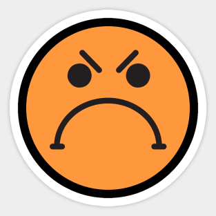 Angry Face Sticker